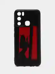 Рыжий силиконовый чехол для Infinix HOT 12i, с принтом, с рисунком (Инфиникс Хот 12 ай)