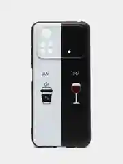 Бирюзовый силиконовый чехол для Xiaomi POCO M4 Pro 4G, с принтом, с рисунком (Сяоми ПОКО М4 Про 4г)