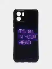 Серый чехол для Xiaomi Redmi A1 / A2, с принтом, с рисунком (Сяоми Редми А1 / А2)