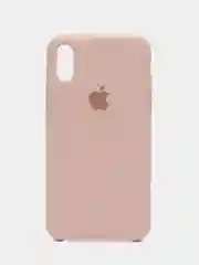Пудровый чехол Silicone Case для iPhone X/XS