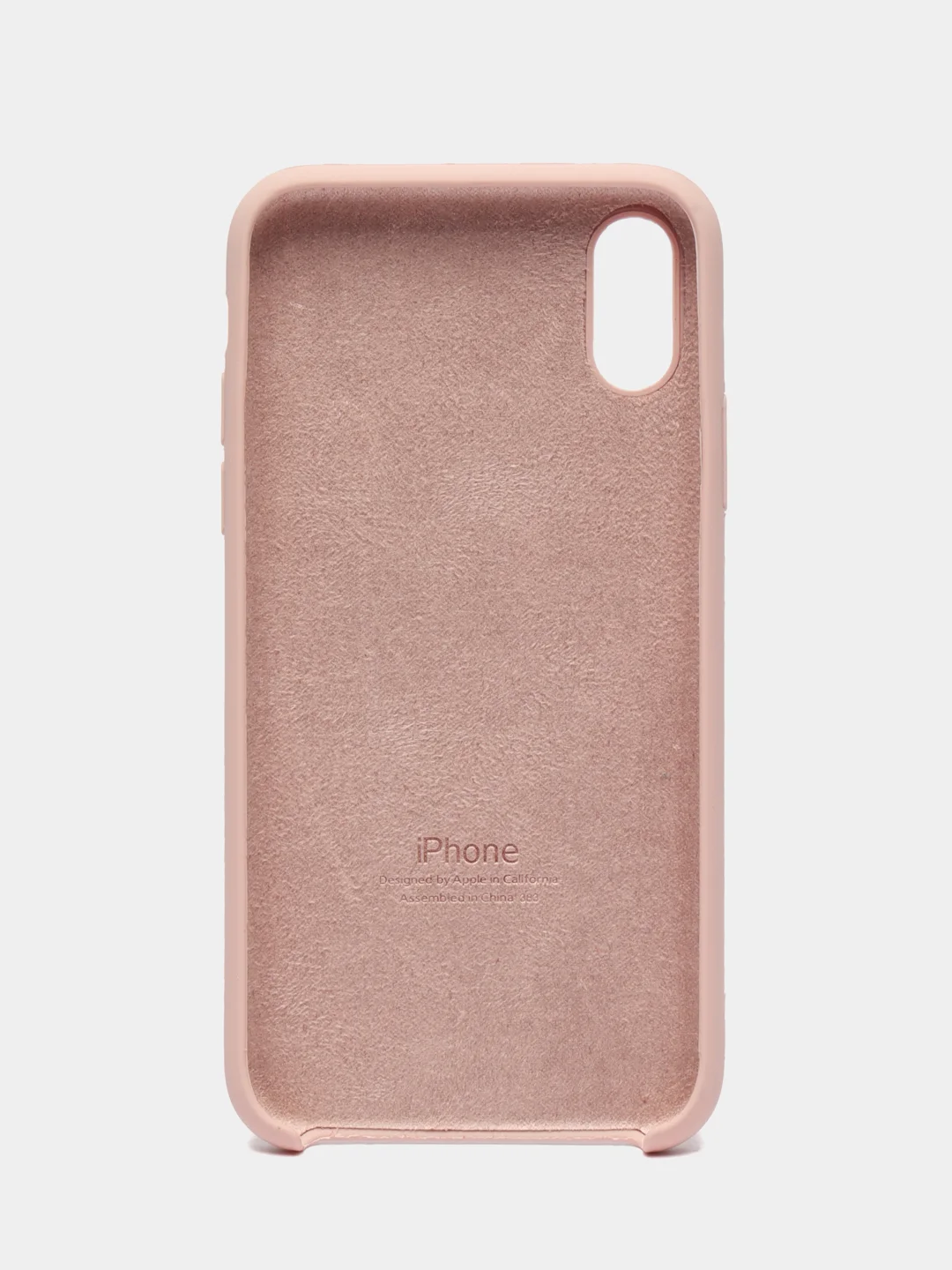 Пудровый чехол Silicone Case для iPhone X/XS