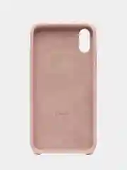 Пудровый чехол Silicone Case для iPhone X/XS