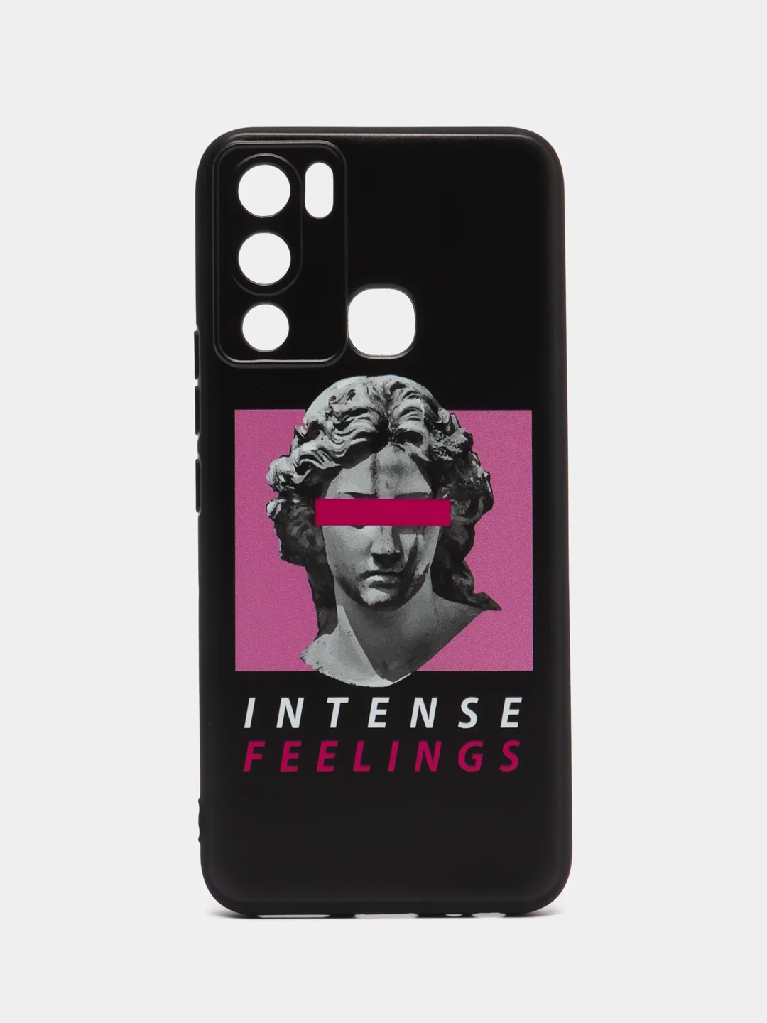 Золотой силиконовый чехол для Infinix HOT 12i, с принтом, с рисунком (Инфиникс Хот 12 ай)