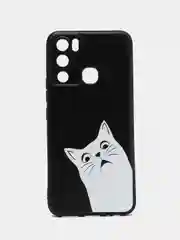Бронзовый силиконовый чехол для Infinix HOT 12i, с принтом, с рисунком (Инфиникс Хот 12 ай)