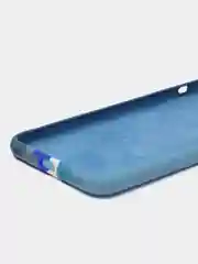 Синий чехол Silicone Case для iPhone 7 Plus/8 Plus, с полосами