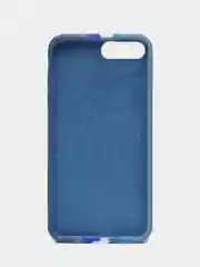 Синий чехол Silicone Case для iPhone 7 Plus/8 Plus, с полосами