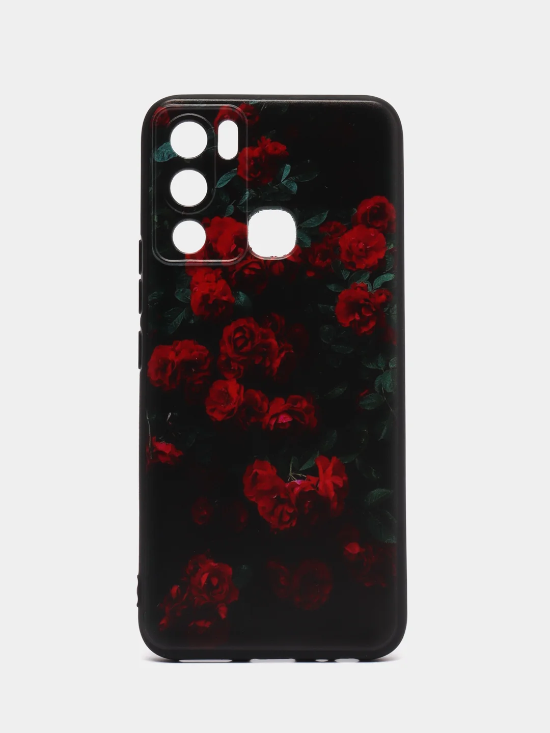 Оранжевый силиконовый чехол для Infinix HOT 12i, с принтом, с рисунком (Инфиникс Хот 12 ай)