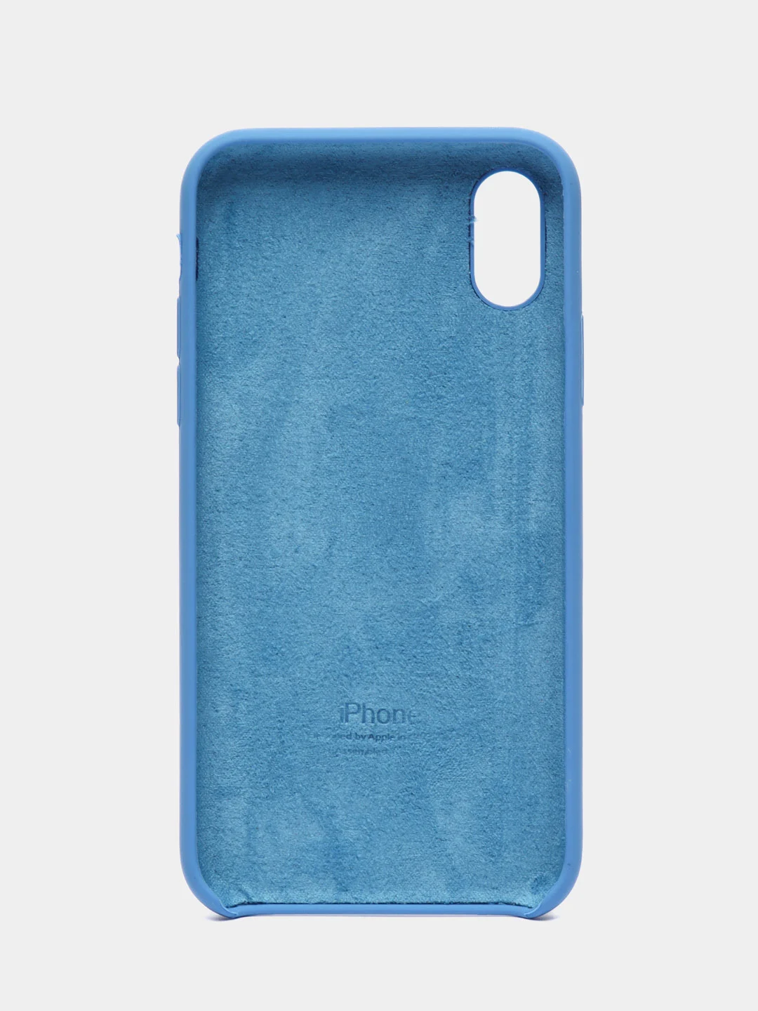 Синий чехол Silicone Case для iPhone X/XS