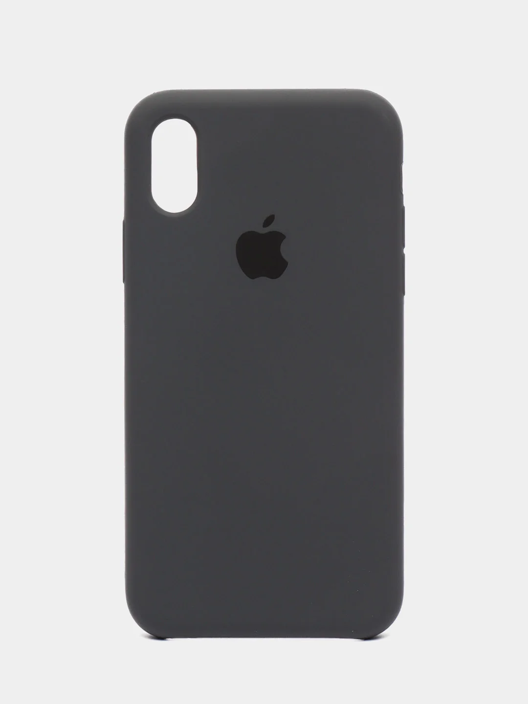 Угольный чехол Silicone Case для iPhone X/XS