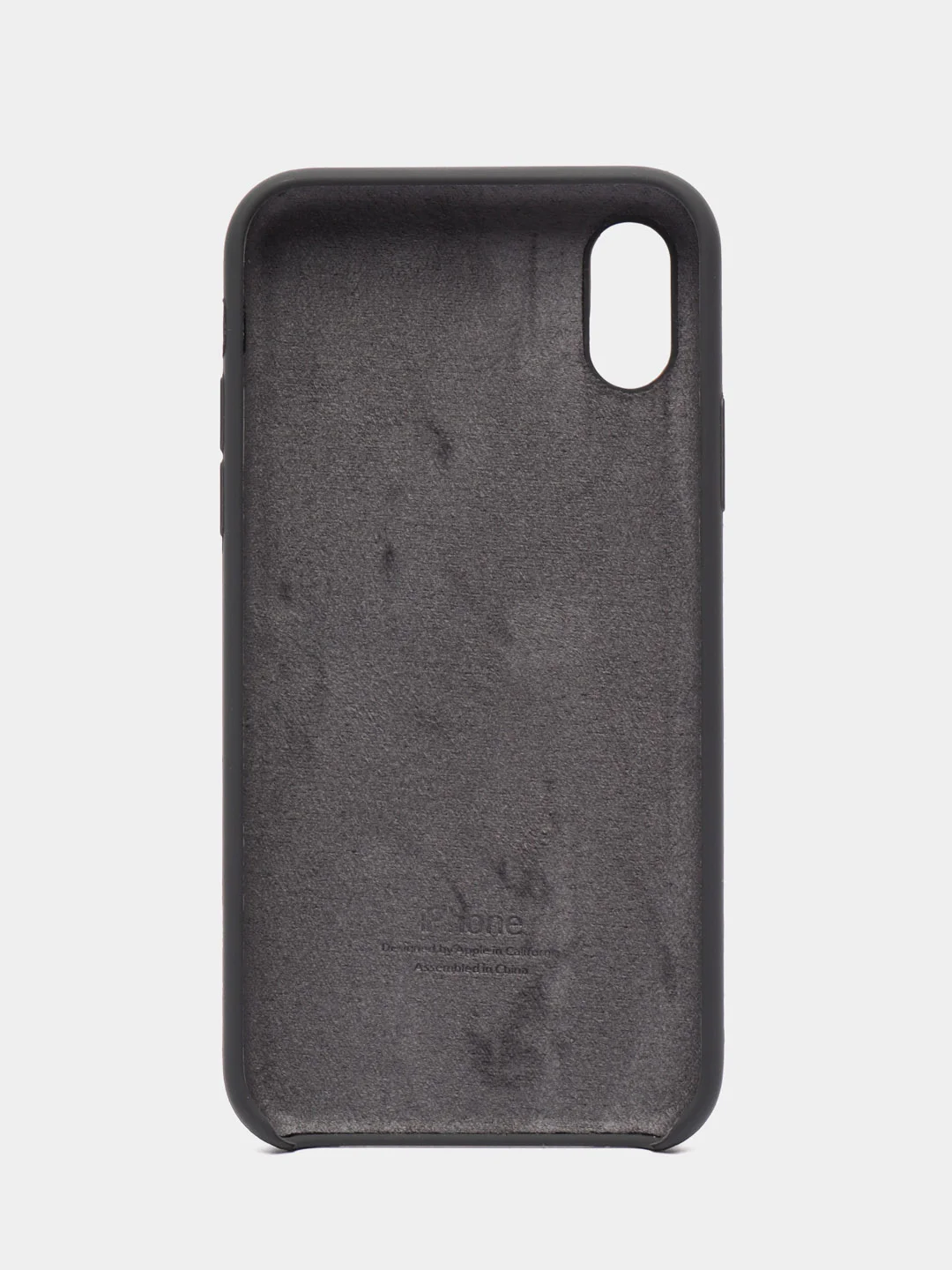 Угольный чехол Silicone Case для iPhone X/XS
