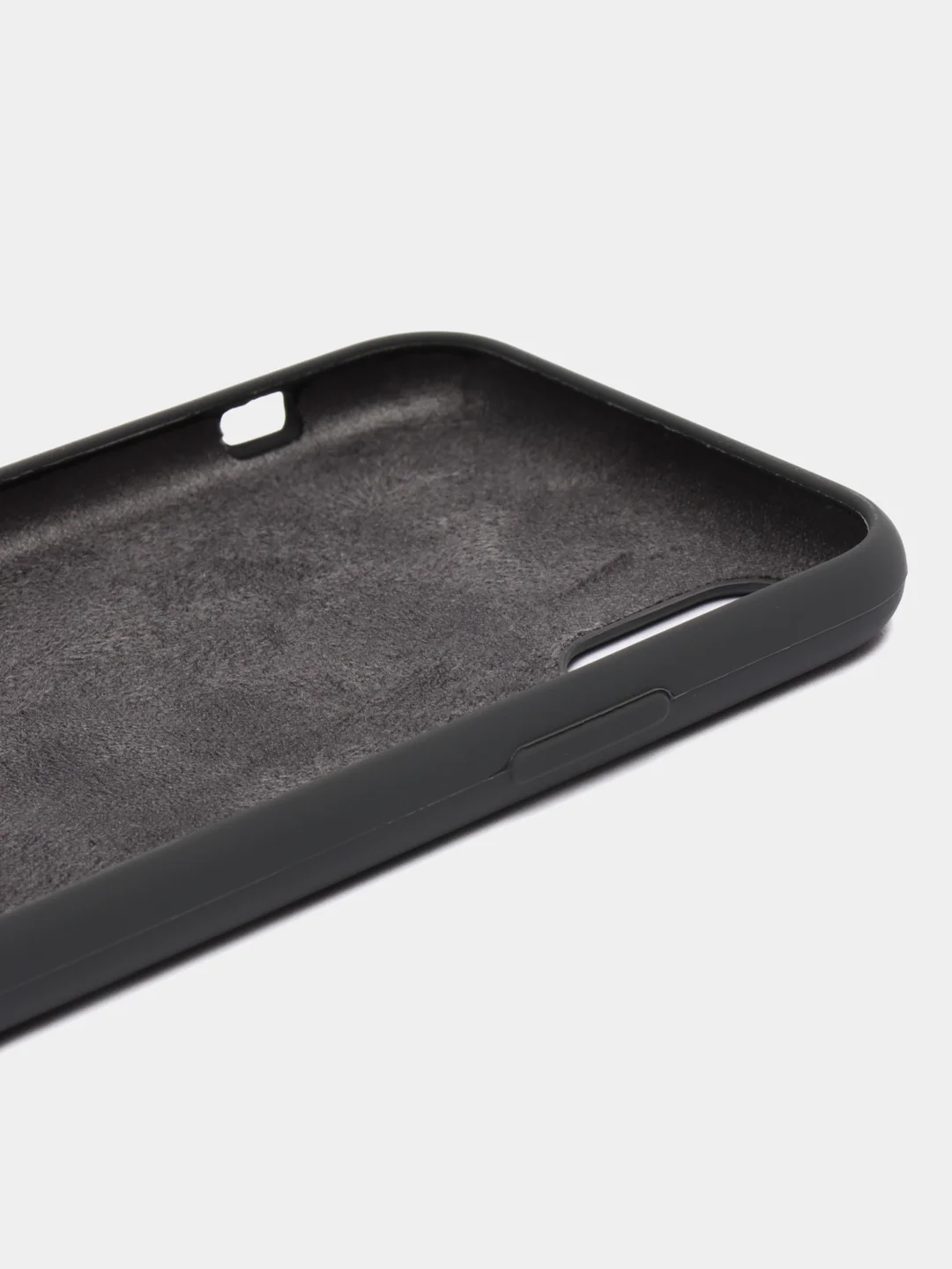 Угольный чехол Silicone Case для iPhone X/XS