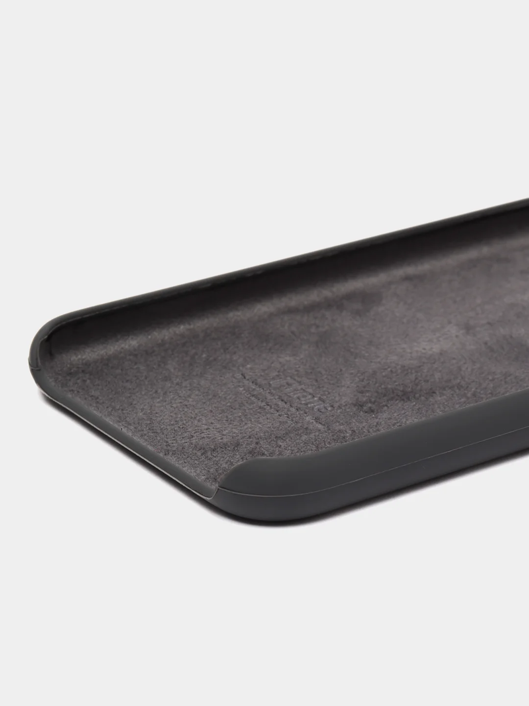 Угольный чехол Silicone Case для iPhone X/XS