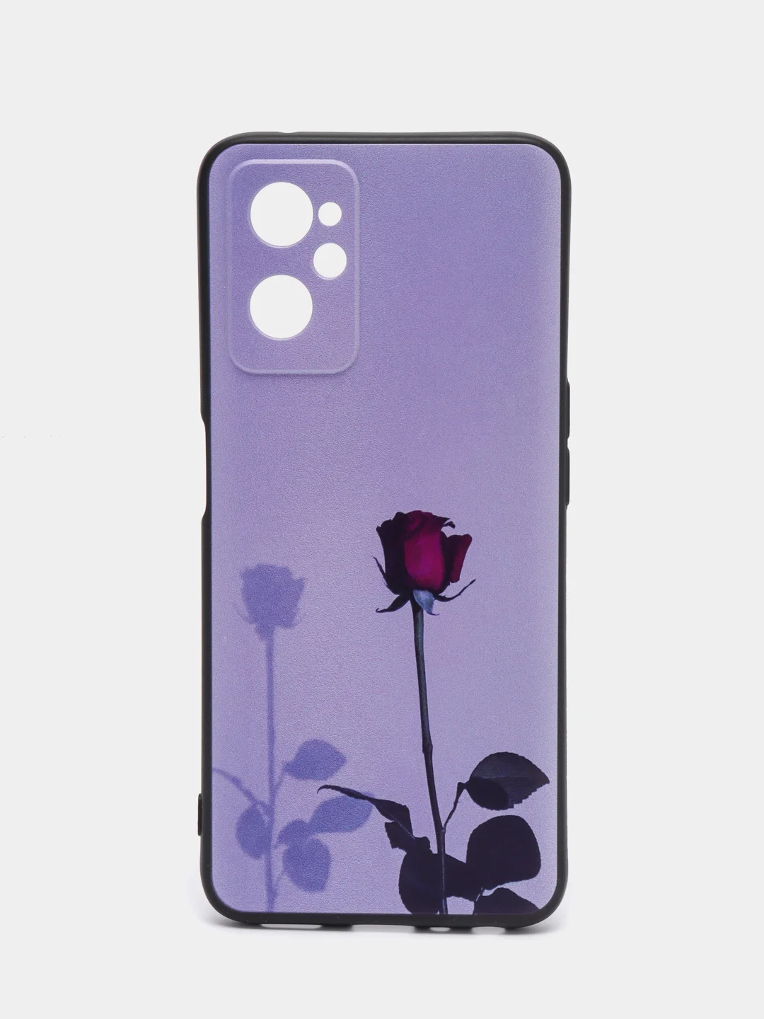 Серебряный силиконовый чехол для Realme 9i / OPPO A96, с принтом, с рисунком (Реалми 9 ай / Оппо А96)
