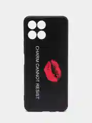 Синий силиконовый чехол для Honor X8 4G, с принтом, с рисунком (Хонор Х8 4 Джи)