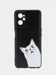 Бронзовый силиконовый чехол для Realme 9i / OPPO A96, с принтом, с рисунком (Реалми 9 ай / Оппо А96)