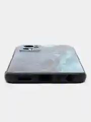 Тёмно-бирюзовый силиконовый чехол для Realme 9i / OPPO A96, с принтом, с рисунком (Реалми 9 ай / Оппо А96)