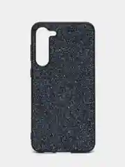 Синий блестящий чехол для Samsung Galaxy S23 Plus ROSCO со стразами и силиконовой окантовкой