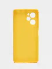 Желтый чехол BROSCORP для Xiaomi Poco X5 Pro 5G матовый силиконовый тонкий, бортик вокруг камер