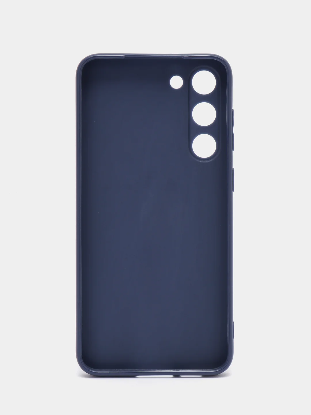 Синий чехол для Samsung Galaxy S23+, S23 Plus силиконовый ROSCO матовый c бортиком защитой камер