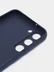 Синий чехол для Samsung Galaxy S23+, S23 Plus силиконовый ROSCO матовый c бортиком защитой камер