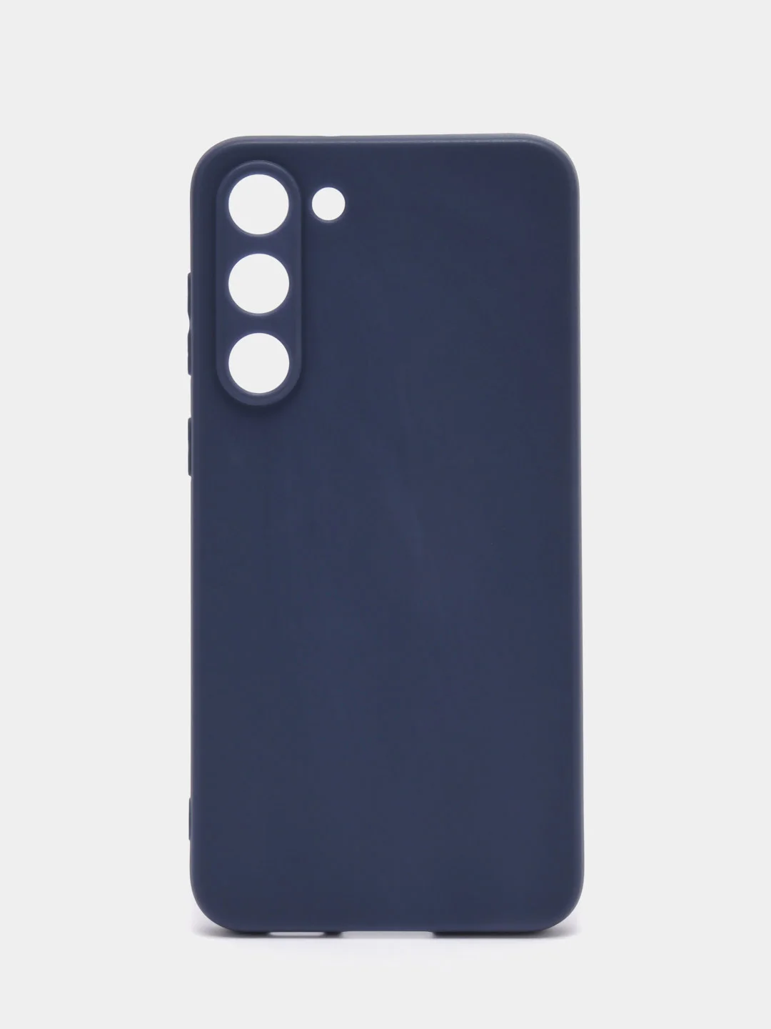 Синий чехол для Samsung Galaxy S23+, S23 Plus силиконовый ROSCO матовый c бортиком защитой камер