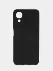 Черный чехол ROSCO для Oppo A17K, матовый, силиконовый, тонкий, бортик вокруг камер