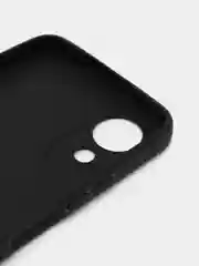 Черный чехол ROSCO для Oppo A17K, матовый, силиконовый, тонкий, бортик вокруг камер