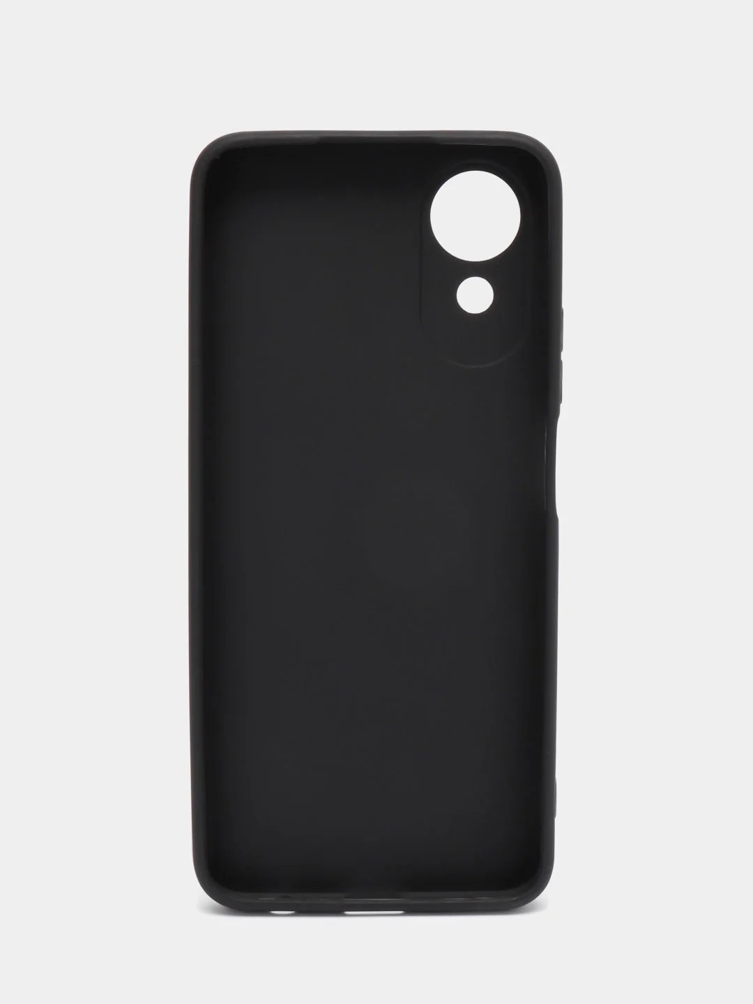 Черный чехол ROSCO для Oppo A17K, матовый, силиконовый, тонкий, бортик вокруг камер