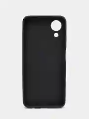 Черный чехол ROSCO для Oppo A17K, матовый, силиконовый, тонкий, бортик вокруг камер