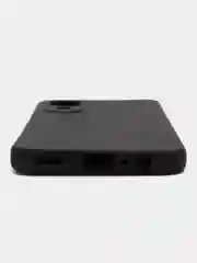 Черный чехол ROSCO для Oppo A17K, матовый, силиконовый, тонкий, бортик вокруг камер