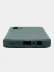 Зеленый чехол ROSCO для Samsung Galaxy A04, матовый, силиконовый, бортик вокруг камер