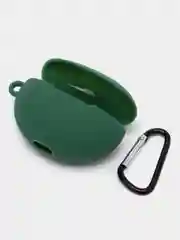Тёмно-зелёный чехол на Huawei FreeBuds 5i для беспроводных наушников КАРТОФАН силиконовый, матовый, тонкий