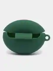 Тёмно-зелёный чехол на Huawei FreeBuds 5i для беспроводных наушников КАРТОФАН силиконовый, матовый, тонкий