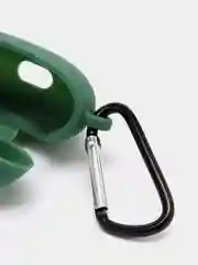 Тёмно-зелёный чехол на Huawei FreeBuds 5i для беспроводных наушников КАРТОФАН силиконовый, матовый, тонкий