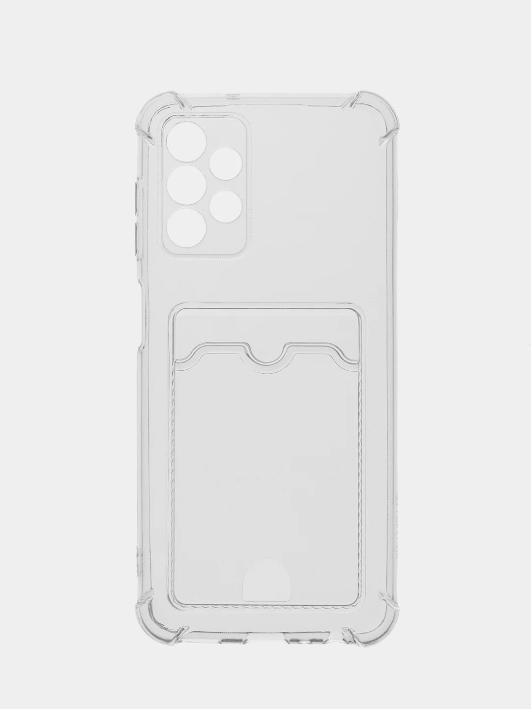 Прозрачный противоударный чехол ROSCO для Samsung Galaxy A13, силиконовый, с карманом для карт