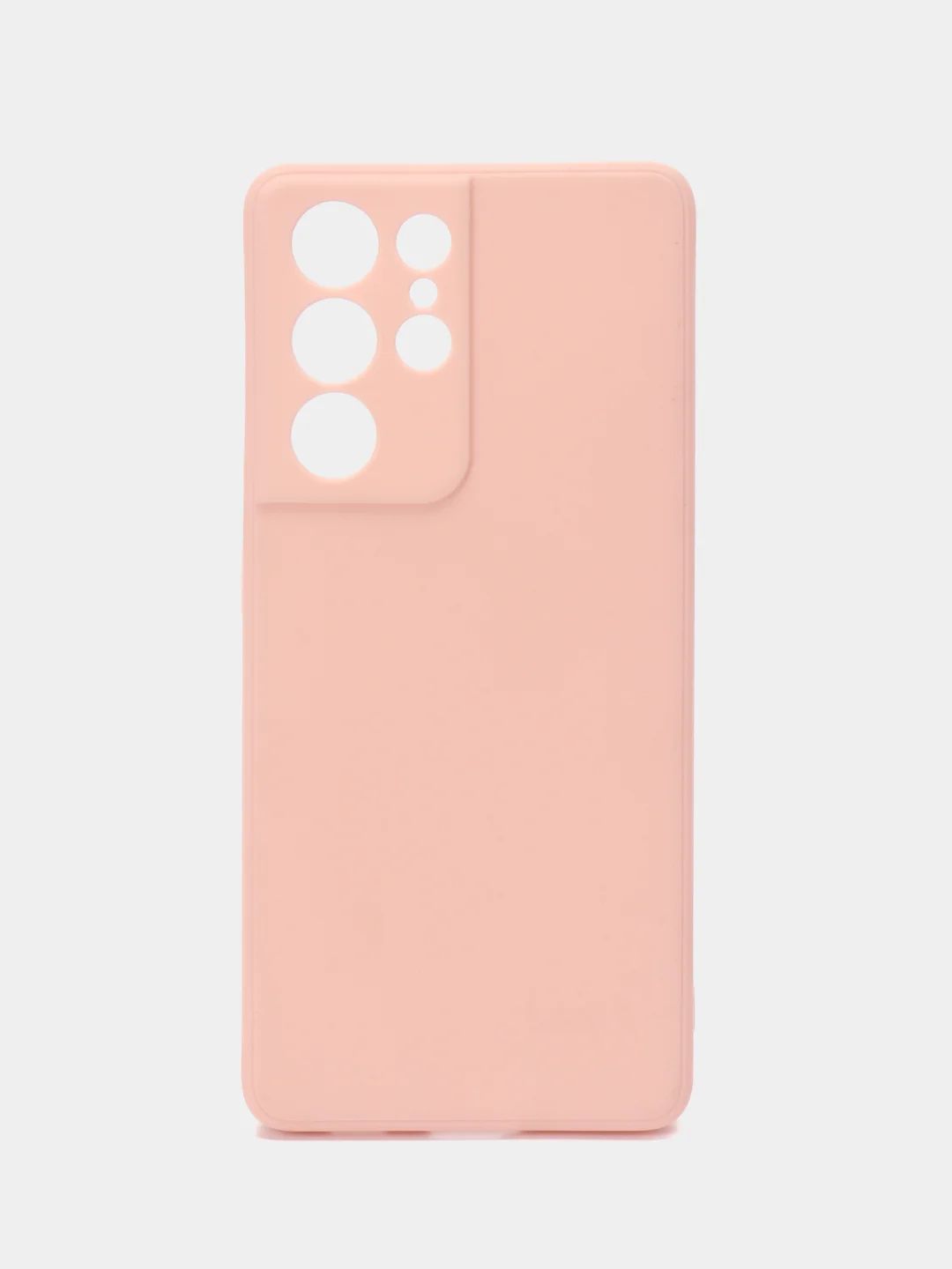 Пудровый чехол для Samsung Galaxy S21 Ultra (Самсунг С21 ультра) Силиконовый, c защитой камеры
