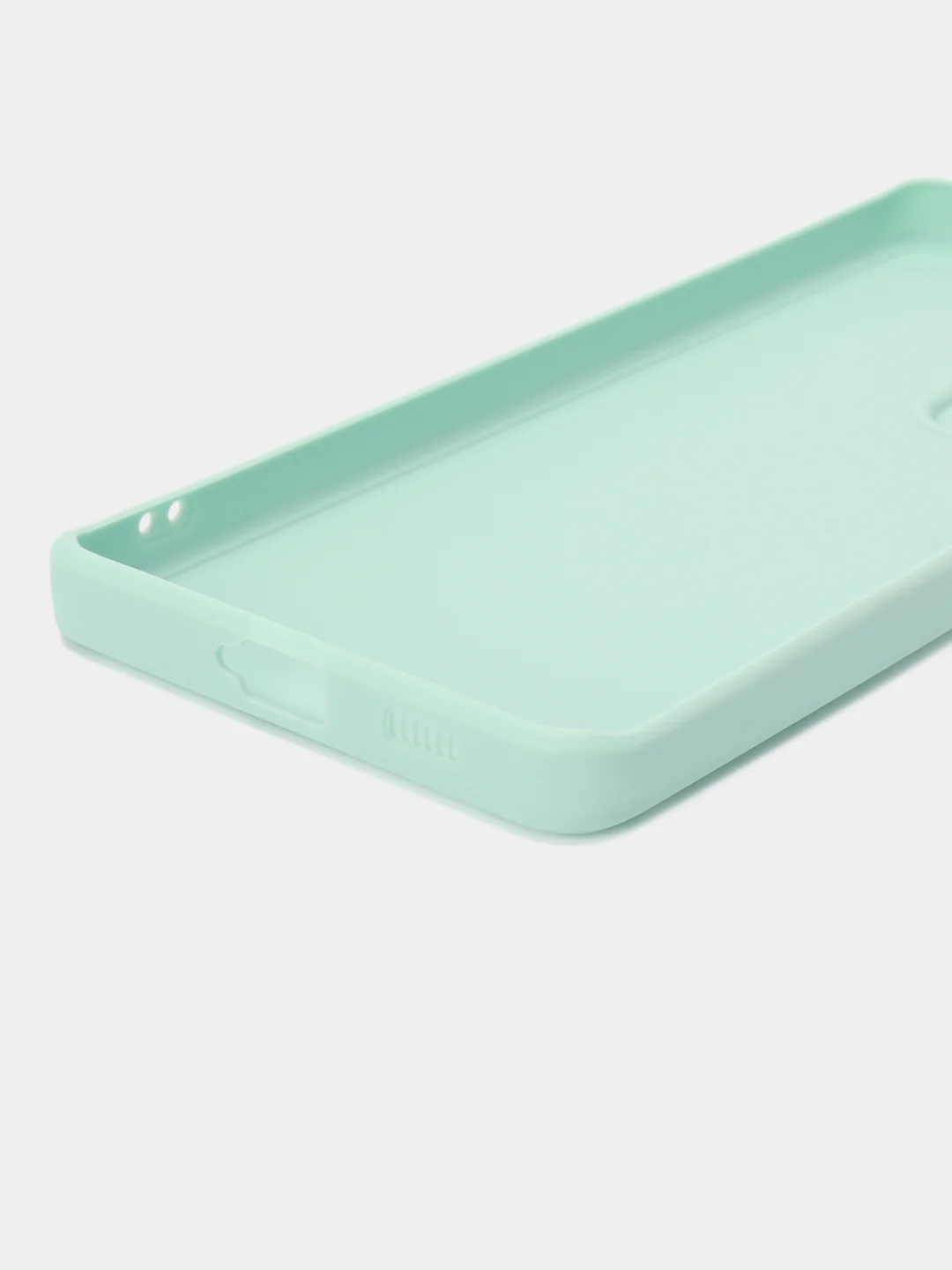 Мятный чехол для Samsung Galaxy S21 Ultra (Самсунг С21 ультра) Силиконовый, c защитой камеры