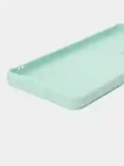 Мятный чехол для Samsung Galaxy S21 Ultra (Самсунг С21 ультра) Силиконовый, c защитой камеры