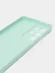 Мятный чехол для Samsung Galaxy S21 Ultra (Самсунг С21 ультра) Силиконовый, c защитой камеры