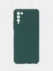 Тёмно-зелёный силиконовый чехол на Honor 10X Lite ( Хонор 10Х Лайт) защита камеры