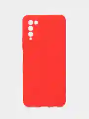 Красный силиконовый чехол на Honor 10X Lite ( Хонор 10Х Лайт) защита камеры