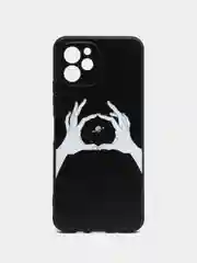 Пастельно-коралловый силиконовый чехол для Huawei NOVA Y61, с принтом, с рисунком (Хуавей Нова у61)