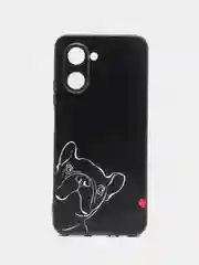Песочный хаки силиконовый чехол для Realme C33, с принтом, с рисунком (Реалми С33)