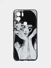 Белый чехол для Xiaomi Redmi A1+/A2+/Poco C51 (Сяоми Редми А1 Плюс), с принтом