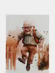 Хром открытка "Дедушке", 9 х 14,8 см, 8 видов