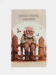 Хаки открытка "Дедушке", 9 х 14,8 см, 8 видов