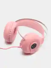 Розовый наушники игровые, с микрофоном и RGB подсветкой, объемный звук