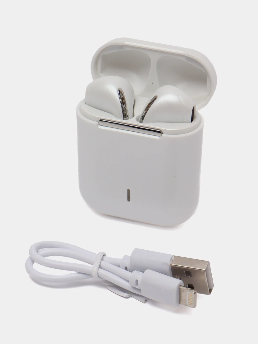Белый беспроводные наушники TWS J18, Bluetooth 5.0