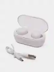 Белый беспроводные наушники (гарнитура) Y50 TWS2 Bluetooth 5.0 с сенсорным управлением