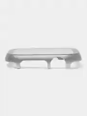 Серебряный защитный металлический бампер со стеклом для Apple Watch